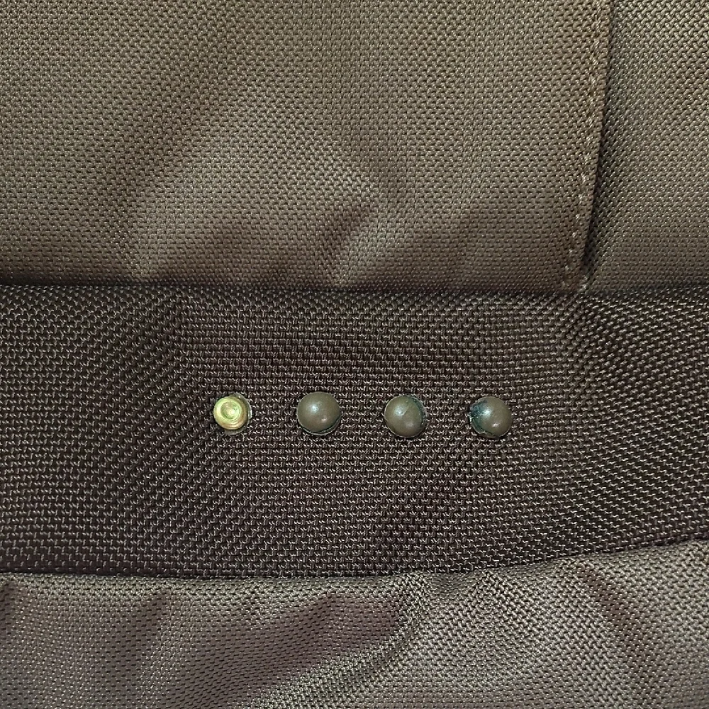 Tumi T Tech Olive Army Green Ballistic Nylon Tote Bag Water Bottle Slot